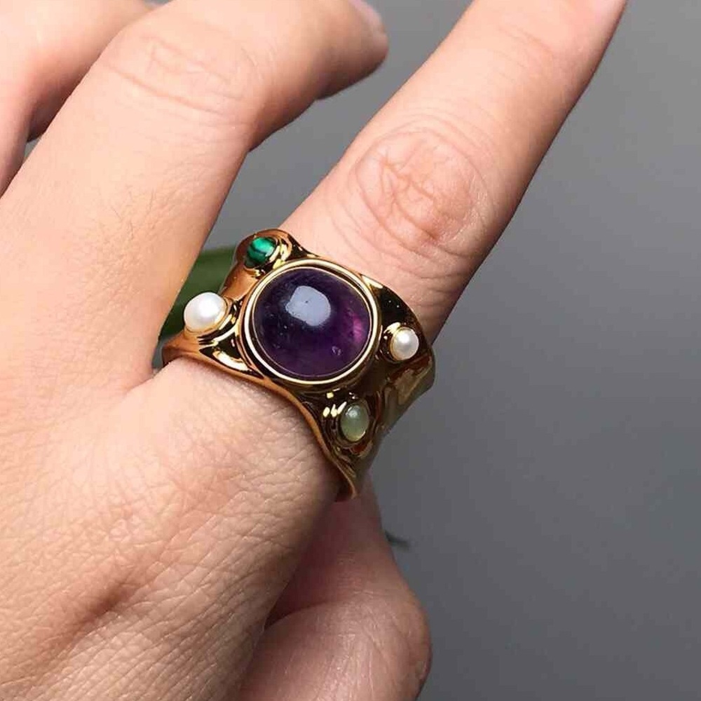 J.CREW wide stone ring - Picture 5 of 8